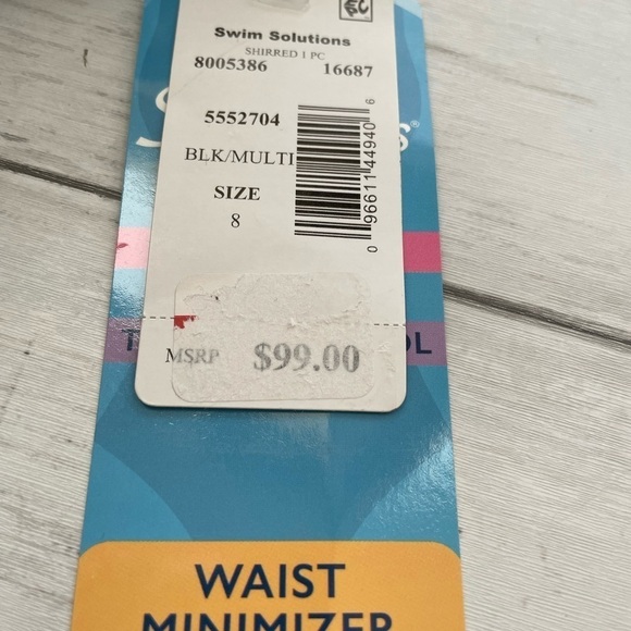 Swim Solotion Bust support shirred front tummy control one piece bathing suit 8 - Picture 7 of 12